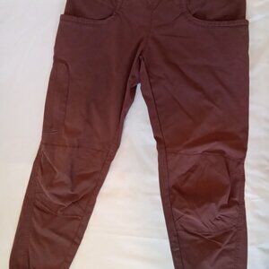 Women's prAna sports pants, brown, small.